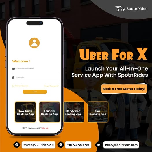 Build Your All-in-One Uber for Multi Services App with SpotnRides